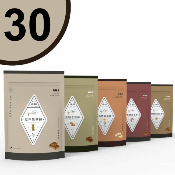 添糖五種經典口味各6包 一箱30包